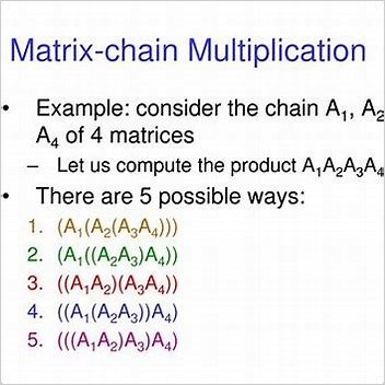 Matrix Chain Multiplication Articles Using Small Message Boxes