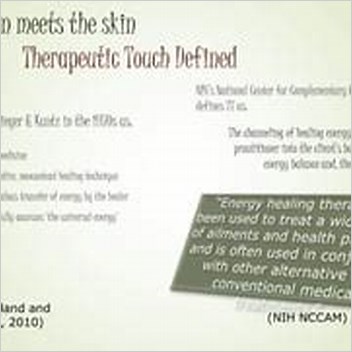 Therapeutic Touch Noncontact Therapeutic Touch